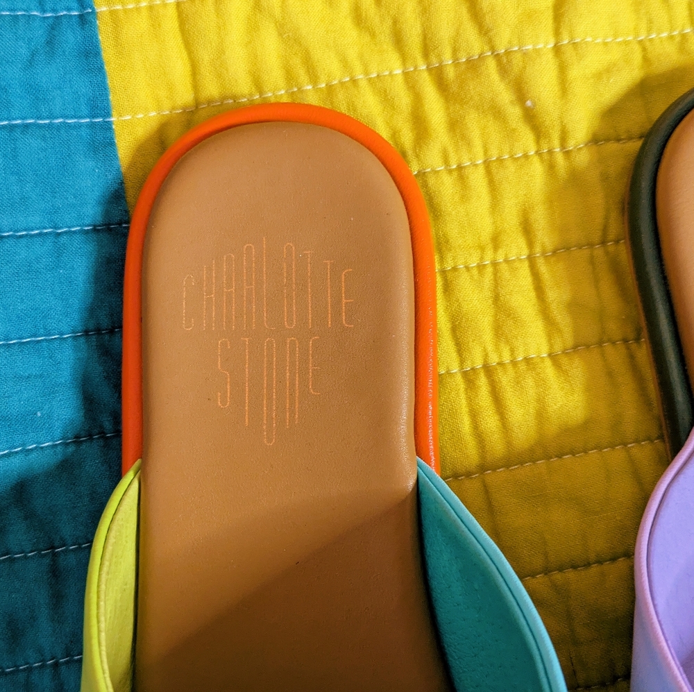 Charlotte Stone Leather Sandals - Picture 3 of 5